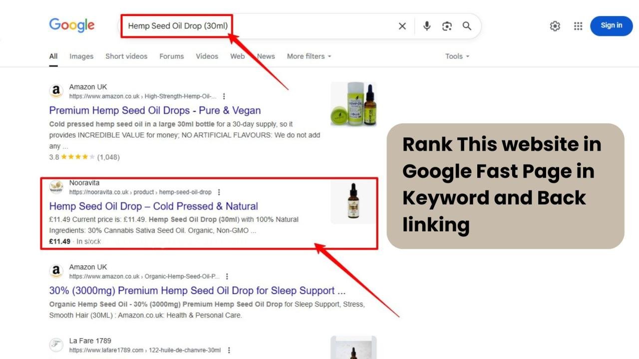 UK E-commerce SEO: Ranking Nooravita on Google's First Page — image 2