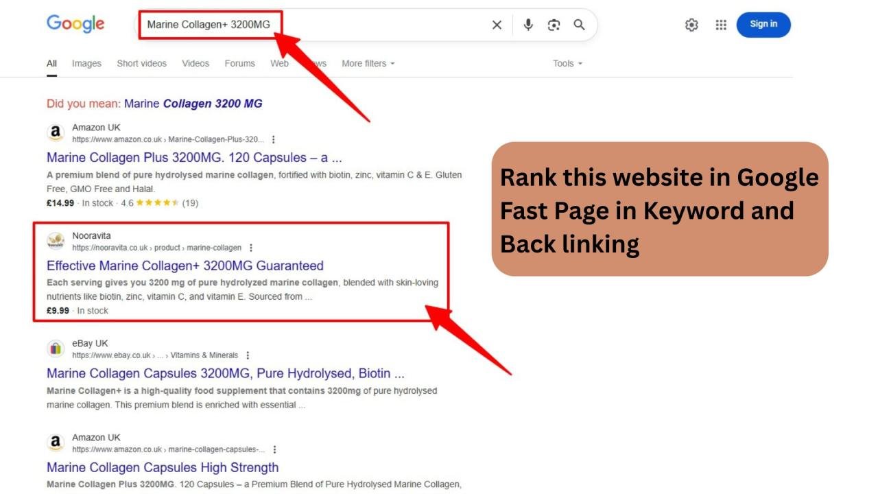 UK E-commerce SEO: Ranking Nooravita on Google's First Page — image 3
